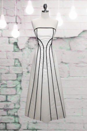 Jessica McClintock B&W Gown - NEW - Size 6