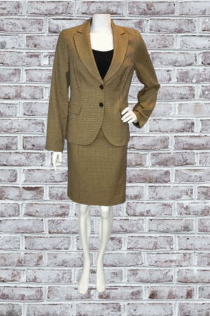 Carlisle Houndstooth Skirt Suit - Size 10