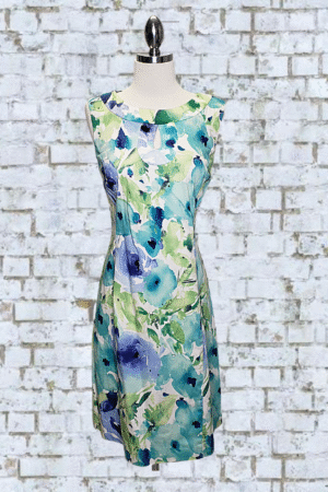 Chaps Floral Dress - Size 14