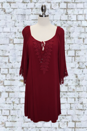 Naif Burgundy Dress - Size Medium