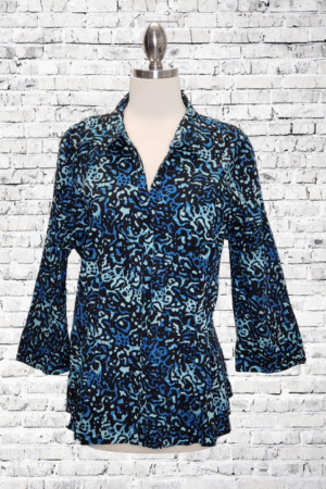 Dana Buchman Blues Top - Size X-Large