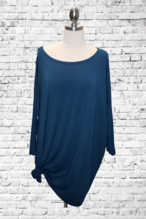Piko Green Earth Fashion Teal Top - Size Large