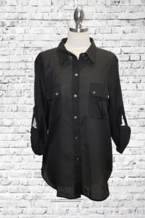 Calvin Klein Button Down Top - NWT - Size Large