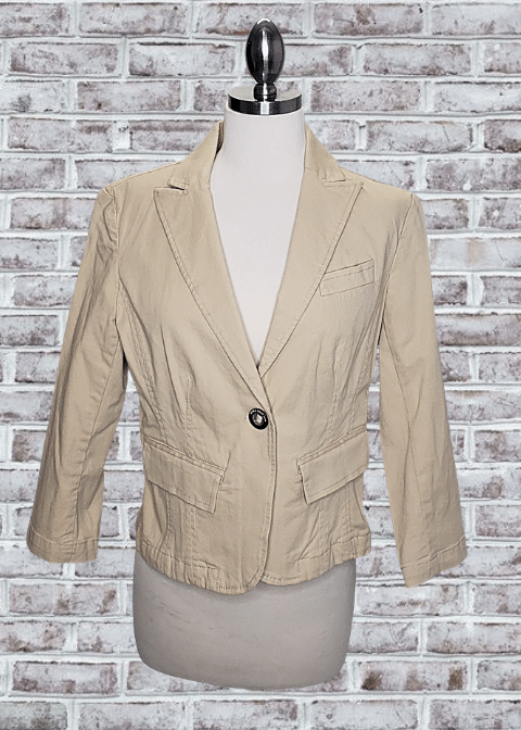 Jones Wear Jeans Khaki Blazer - Size 4