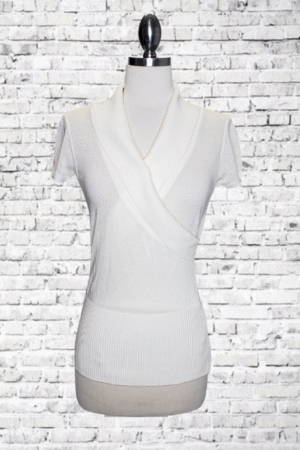 BCX Faux Wrap Sweater - Size Small