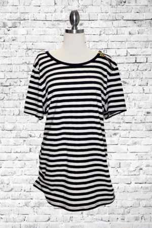 Michael By Michael Kors Stripe Plus Top - NWT - Size 2X