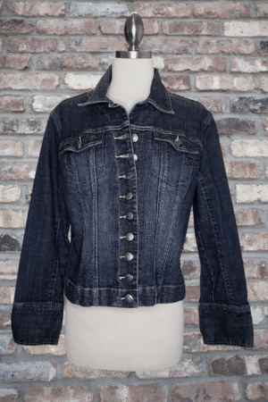 Chico's Platinum Jean Jacket - Size Medium
