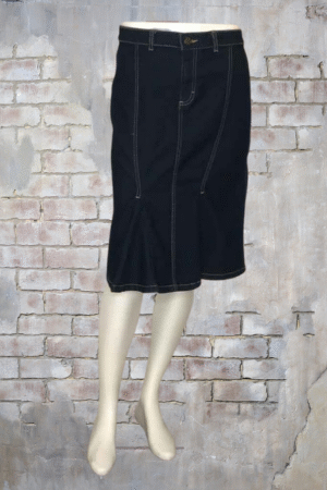 Apostrophe Stretch Denim Jean Skirt - Size 4
