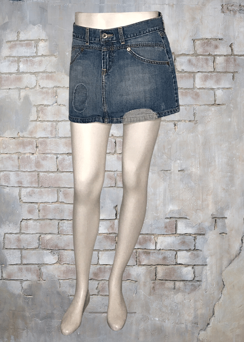 Lucky Brand Dungarees By Gene Montesano Jean Skirt - Size 4