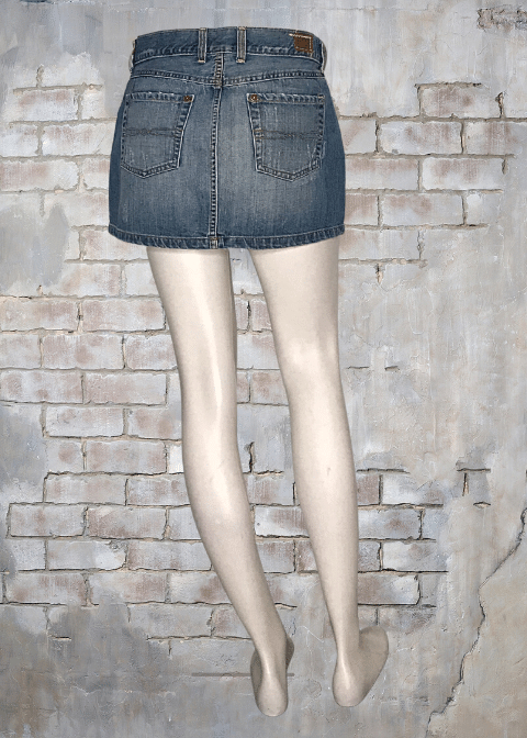 Lucky Brand Dungarees By Gene Montesano Jean Skirt - Size 4 - Image 2