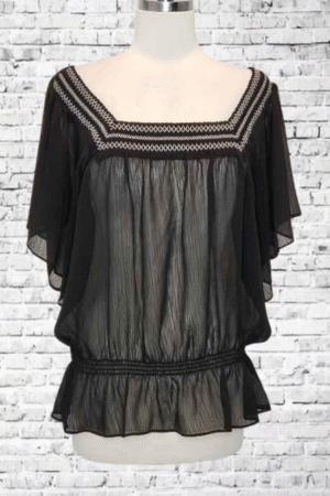Mudd Sheer Top - Size X-Large - Juniors