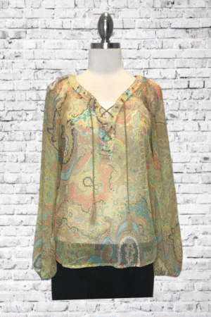 Jessica Simpson Lace Up Top - Size Small