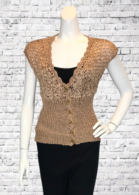 Bebe Twist Weave Sweater Cardigan - Size X-Small