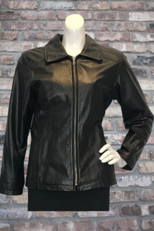 Wilsons Leather Belted Jacket - Size Small