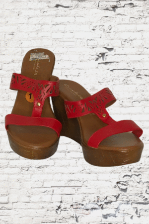 Contesa By Italian Shoemakers Wedge Sandals - Size 11