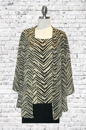 JM Collection 2-PC. Top Set - Petite - Size Large