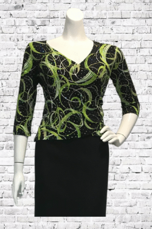 Jaipur Surplice Wrap Top - Size Medium