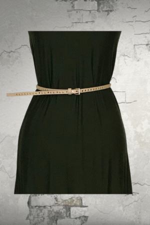 Belt - Beige & Gold - Size Large
