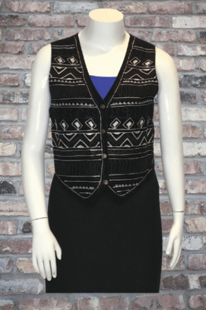 Agapo Collection Leather Vest - Size Large