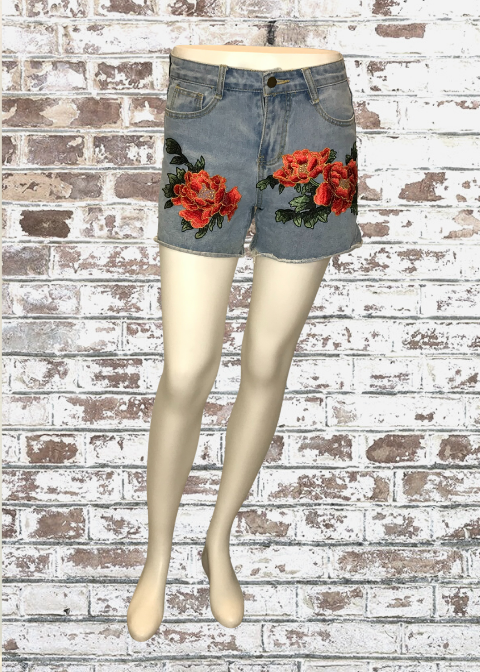 Han Feng Niao Fashion Jeans Jean Shorts - Size Small