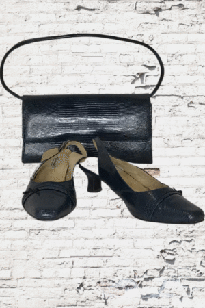 Usala Heels & Matching Handbag - 2-PC. Set - Size 40/US 9