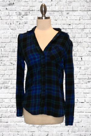 Express Boyfriend Flannel Top - Size X-Small