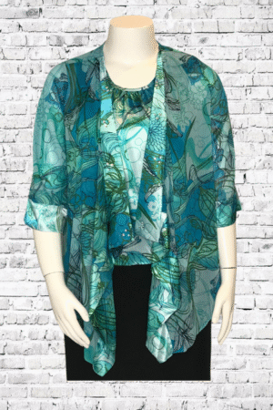Susan Graver Top - 2-PC. Set - Size Medium