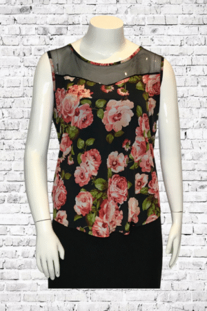 Rose Tank - Size 1X - Plus