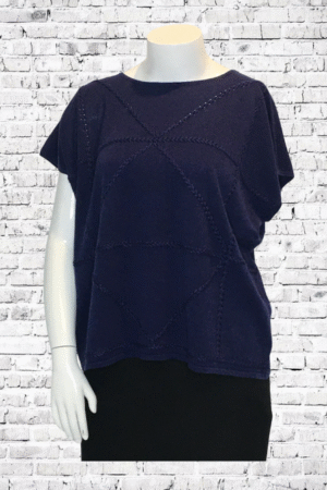 Joan Vass Poncho Top - NEW - Size Medium