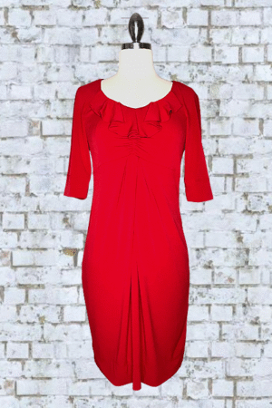 Donna Ricco New York Red Dress - Petite - Size 4