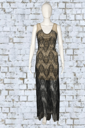 Black Lace Dress - Size Large