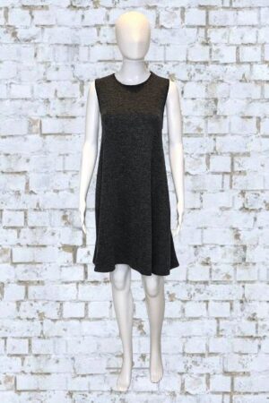 Paraphrase Dark Gray Sleeveless Tank Dress – Size XL