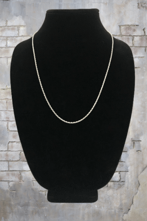 Fashion Jewelry 22" Silver Tone Necklace