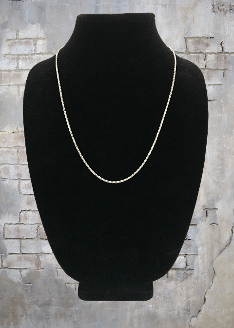 Fashion Jewelry 22" Silver Tone Necklace