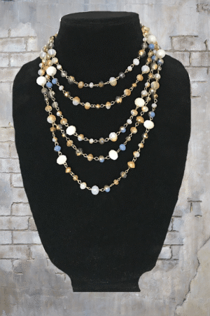 Pier 1 Multi-Strand 17" Beaded Necklace