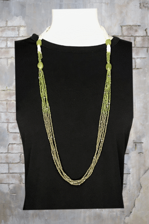 Multi Strand Beaded 36" Necklace