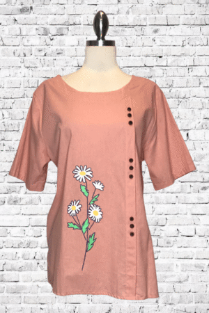 Daisy Pink Top - Size X-Large