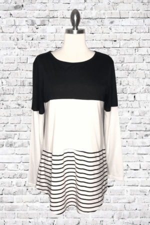 Color Block Top- Size Medium