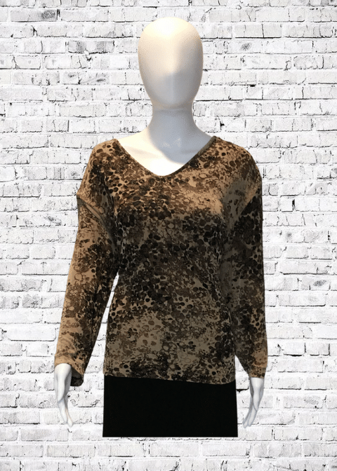 Chico’s Travelers V-Neck Top Size XL