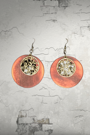 Faux Wood Earrings