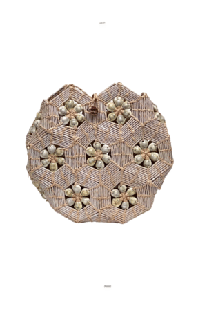 Rattan & Shells Purse - Size Small