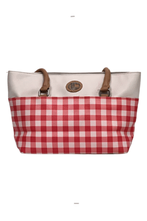 CL By Laundry Gingham Handbag - Size Medium