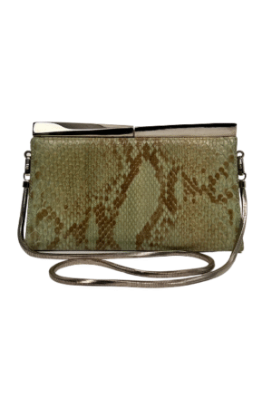 Salvatore Ferragamo Snakeskin Clutch - Size Small