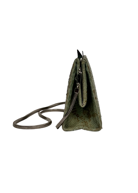 Salvatore Ferragamo Snakeskin Clutch - Size Small - Image 2
