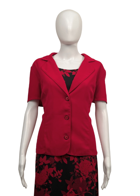 D.J. Summers Black & Red Floral 2-Piece Maxi Dress Set – Plus Size 18W - Image 6