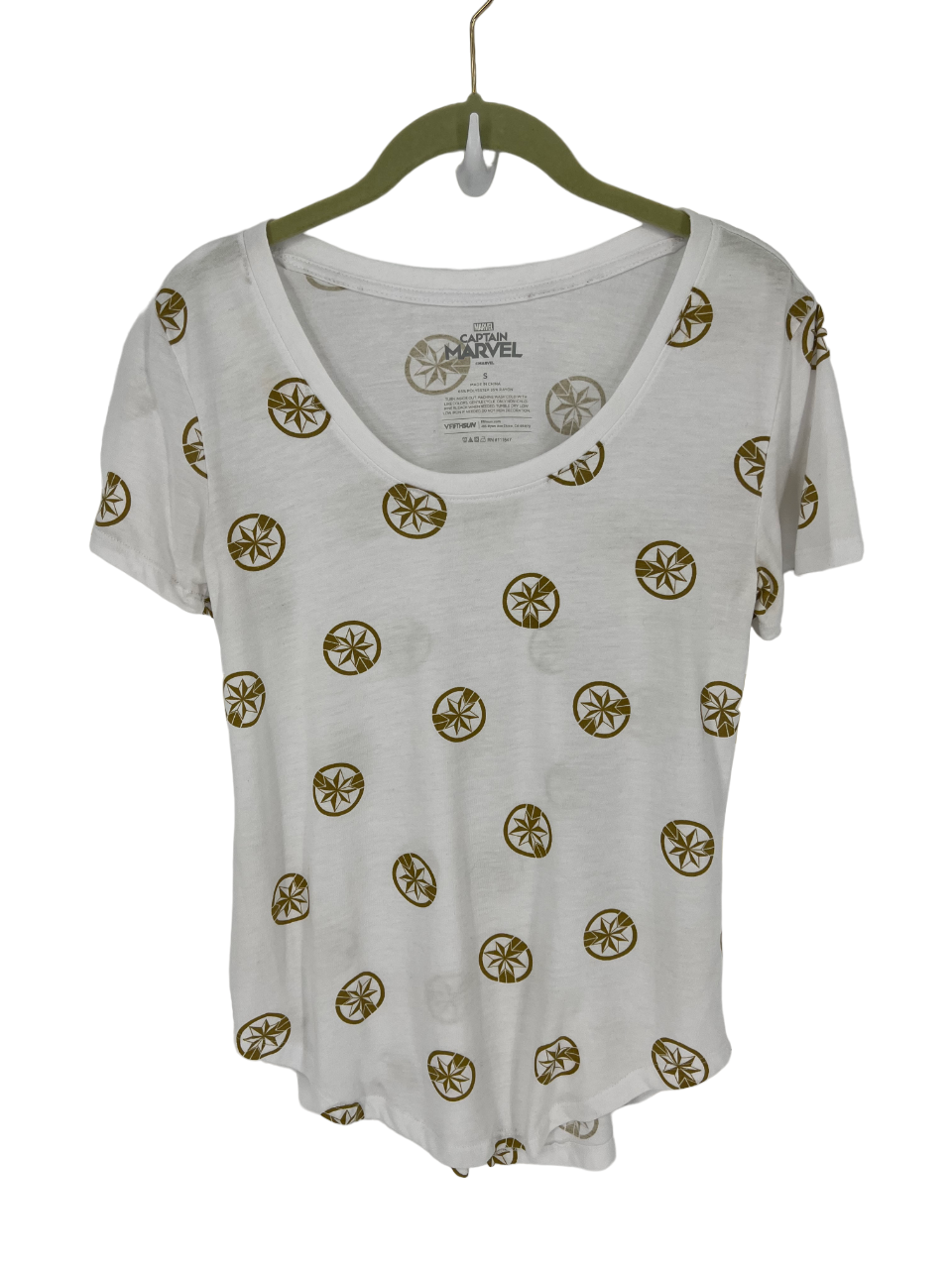 MARVEL CAPTAIN MARVEL TOP SIZE SMALL