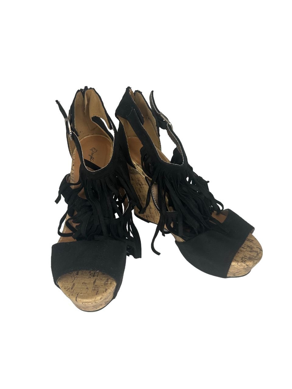 New Qupid Wedge Platform Heels Shoes Size 7.5