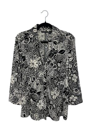 Essentials By Milano Shirt Top Size Large
