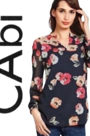 CAbi Blouse Top Size Small