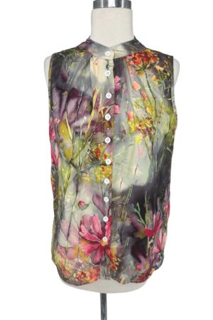 Wild Flower Blouse Top Size Medium